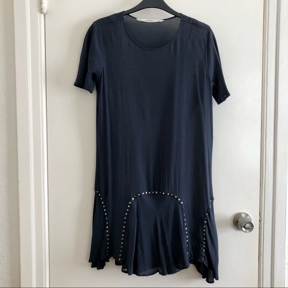 Zara Navy Blue Dress